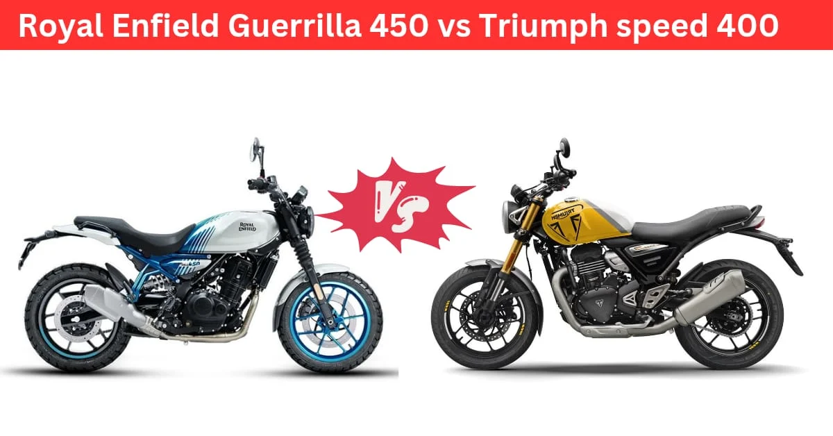 Royal Enfield Guerrilla 450 vs Triumph Speed 400