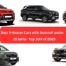 Best 5-Seater Cars with Sunroof Under 15 Lakhs